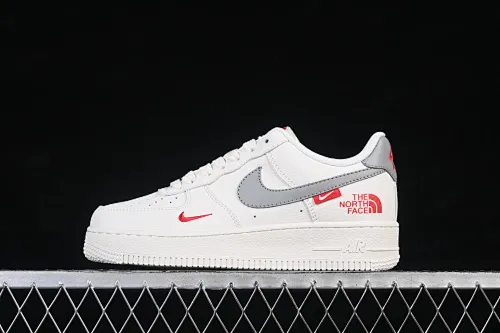 All categories Nk Air Force 1 Air Force series Nk Air Force 1 Low Air Force low top Nike Air Force 1'07 Low North Face co-branded beige gray red label Air Force 1 low top casual sneakers MM3399-802